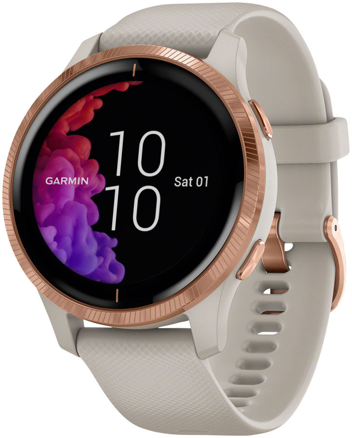 NEW Garmin Venu GPS Watch - Light Sand/Rose Gold