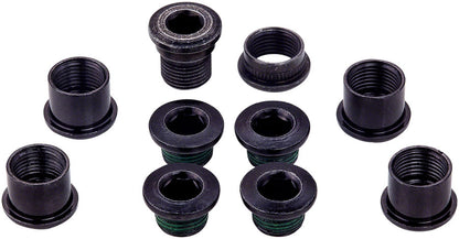 NEW SRAM 5-Arm Hidden Bolt Road Crank Chain Ring Bolt Kit for 1x Crankset, Steel, Black