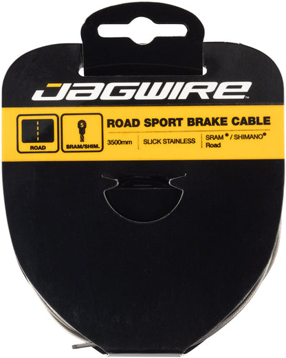 NEW Jagwire Sport Brake Cable Slick Stainless 1.5x3500mm SRAM/Shimano Road Tandem