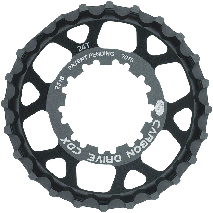 NEW Gates Carbon Drive CDX:SL CenterTrack Freehub 9-Spline Rear Sprocket - 24t, Shimano 9-Spline, Black - Around the Cycle