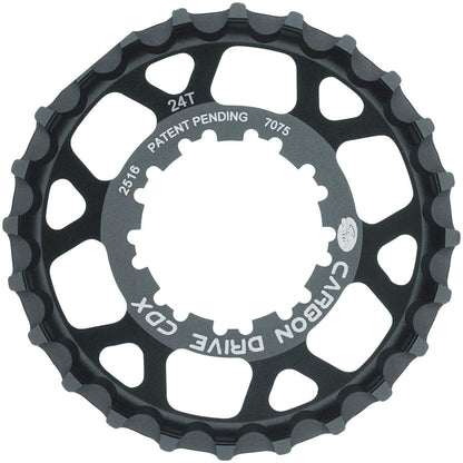NEW Gates Carbon Drive CDX:SL CenterTrack Freehub 9-Spline Rear Sprocket - 24t, Shimano 9-Spline, Black - Around the Cycle
