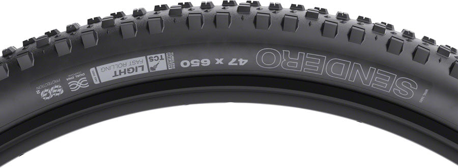 NEW WTB Sendero Tire - 650b x 47, TCS Tubeless, Folding, Black, Light,