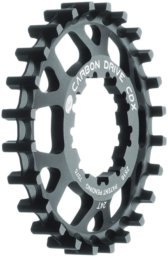 NEW Gates Carbon Drive CDX:SL CenterTrack Freehub 9-Spline Rear Sprocket - 24t, Shimano 9-Spline, Black - Around the Cycle