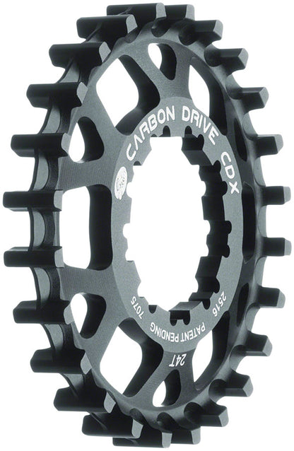 NEW Gates Carbon Drive CDX:SL CenterTrack Freehub 9-Spline Rear Sprocket - 24t, Shimano 9-Spline, Black - Around the Cycle