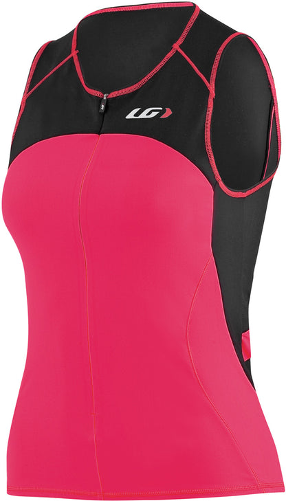 NEW Louis Garneau Comp Sleeveless Triathlon Jersey, Medium, Diva Pink