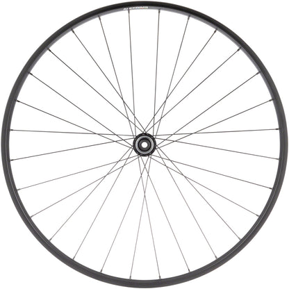 NEW Quality Wheels Value Double Wall Series Disc Front Front Wheel - 700, 12 x 100mm, Center-Lock, Black - Around the Cycle