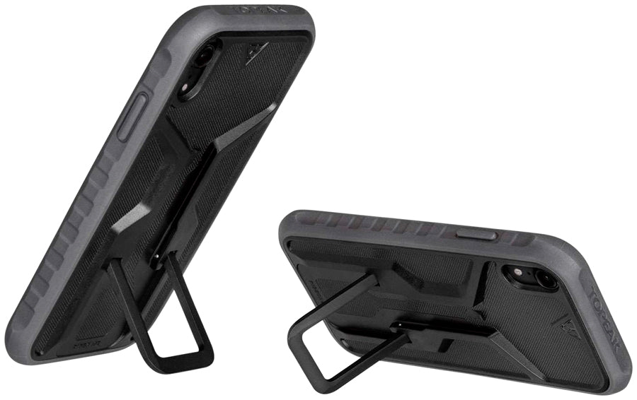 NEW Topeak Ridecase with Mount - Fits iPhone XR, Black/Gray
