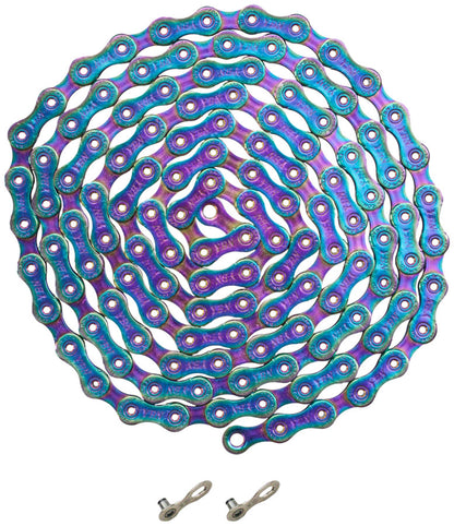 NEW YBN Ti-Nitride Chain - 12-Speed 126 Links Rainbow