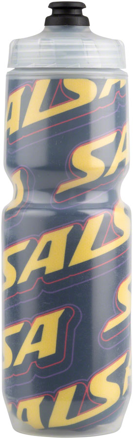 NEW Salsa Cassidy Purist Insulated Water Bottle - Black, Yellow, Purple, Red, 23oz - Around the Cycle