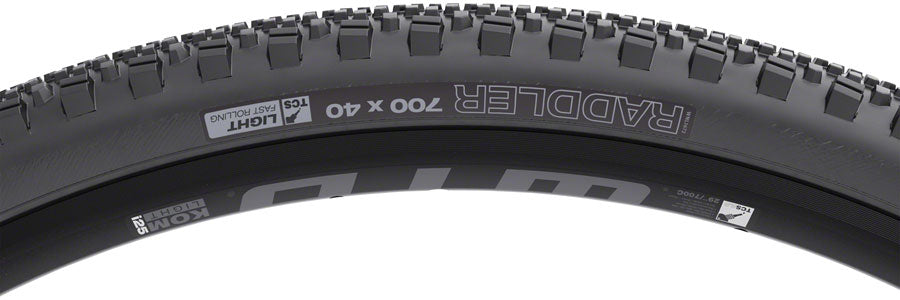NEW WTB Raddler Tire - 700 x 44, TCS Tubeless, Folding, Black, Light, Fast Rolling