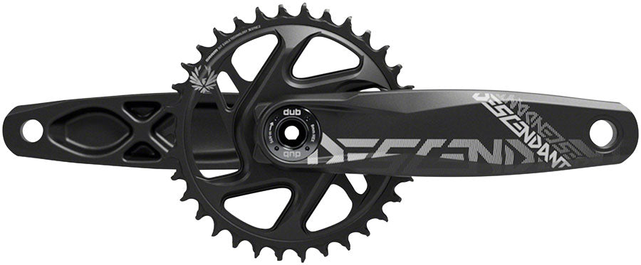 NEW TruVativ Descendant DH Crankset TruVativ Descendant All Downhill Crankset - 165mm, 10/11-Speed, 34t, Direct Mount, DUB Spindle Interface, Black, B1