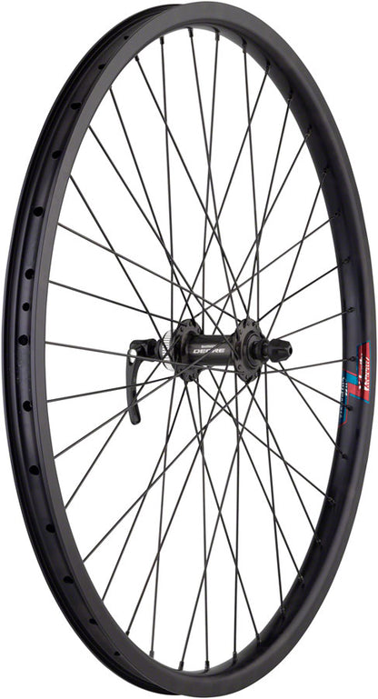NEW Quality Wheels Value HD Series Disc Front Wheel - 26", QR x 100mm, Center-Lock, Black - Around the Cycle