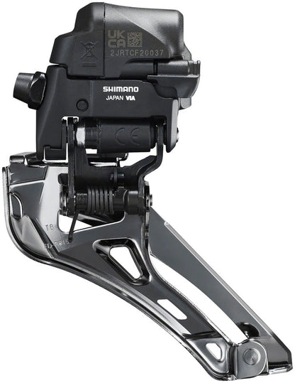 NEW Shimano Ultegra FD-R8150 Di2 Front Derailleur - 2x12-Speed Braze-on Down Swing For 50-54t Max Black/Silver - Around the Cycle