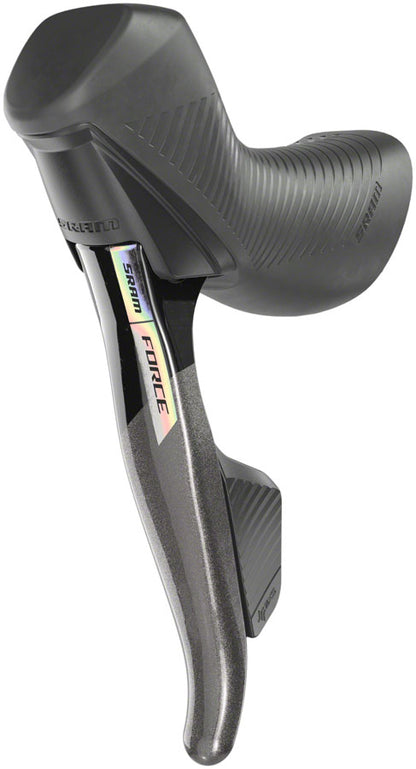 NEW SRAM Force AXS HRD eTap Shift/Brake Lever and Hydraulic Disc Brake Caliper - Left/Front, Flat Mount, 20mm Offset, Iridescent Gray/Blk, D2 - Around the Cycle