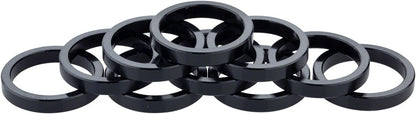 NEW Problem Solvers Headset Stack Spacer - 25.4, 5mm, Aluminum, Black, Bag of 10 - Around the Cycle