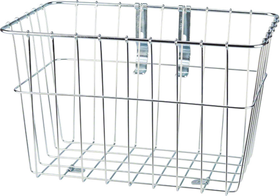 NEW Wald 1352 Front Grocery Basket with Adjustable Legs Silver