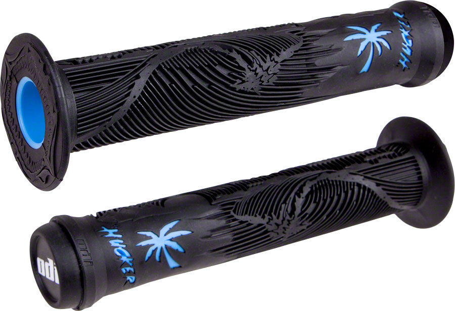 NEW ODI Hucker Signature BMX Grip - Black/Blue