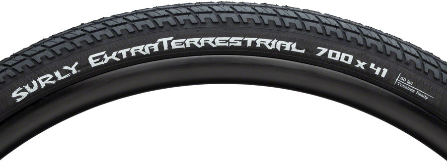 NEW Surly ExtraTerrestrial Tire Surly ExtraTerrestrial Tire - 700 x 41, Tubeless, Folding, Black, 60tpi