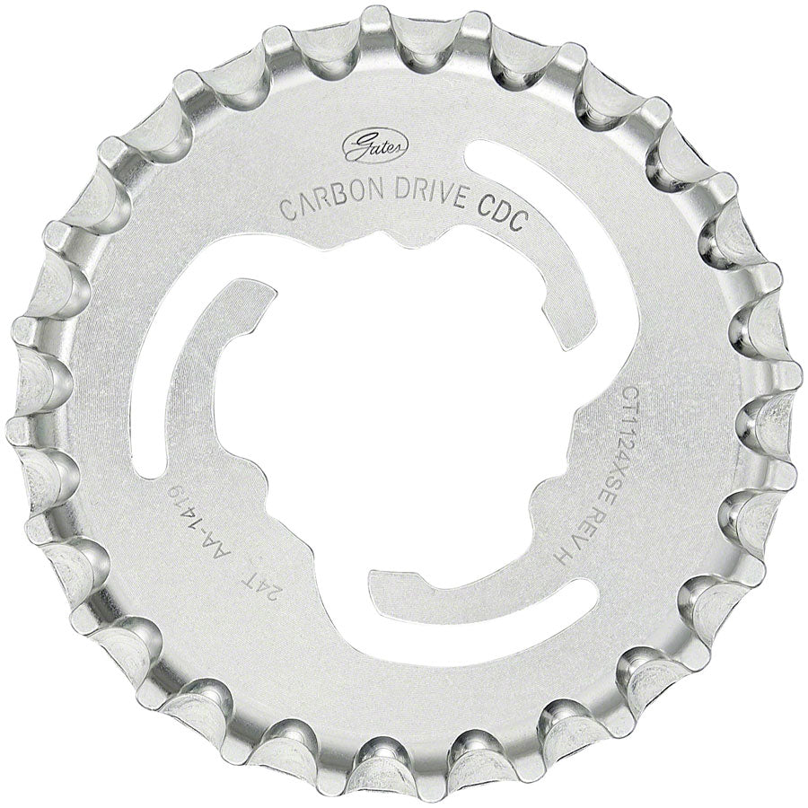 NEW Gates Carbon Drive CDC CenterTrack Rear Sprocket for Enviolo - 24t, Silver - Around the Cycle
