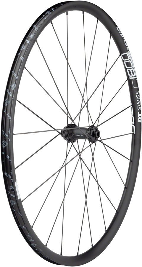 NEW DT Swiss C 1800 Spline Front Wheel - 700, 12 x 100mm, Center-Lock, Black - Around the Cycle