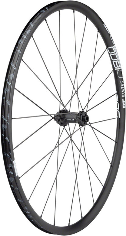 NEW DT Swiss C 1800 Spline Front Wheel - 700, 12 x 100mm, Center-Lock, Black - Around the Cycle