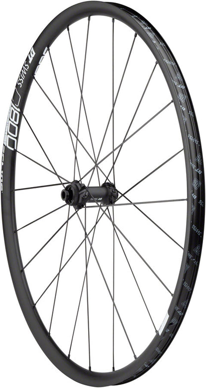 NEW DT Swiss C 1800 Spline Front Wheel - 700, 12 x 100mm, Center-Lock, Black - Around the Cycle