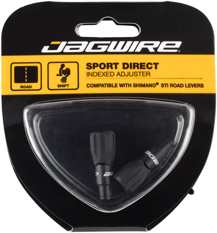 NEW Jagwire Sport 4mm Direct Rocket II Cable Tension Adjusters Pair, Black