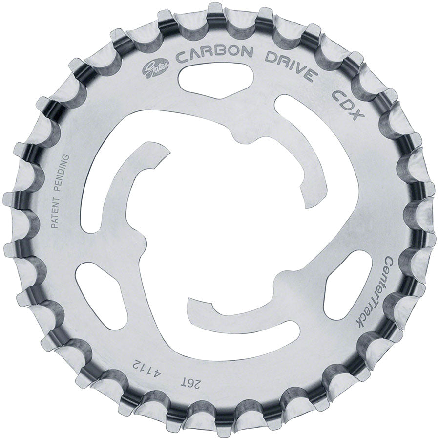 NEW Gates Carbon Drive CDX CenterTrack 3-Lobe SureFit™ Rear Sprocket - 26t, Shimano/SRAM 3-Lobe, Silver - Around the Cycle