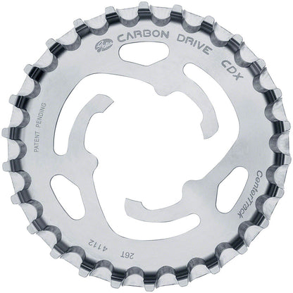 NEW Gates Carbon Drive CDX CenterTrack 3-Lobe SureFit™ Rear Sprocket - 26t, Shimano/SRAM 3-Lobe, Silver - Around the Cycle