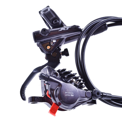 NEW Take Off Shimano Deore XT BL-M8100/BR-M8100 Disc Brake and Lever - Rear, Hydraulic, Post Mount, 2-Piston
