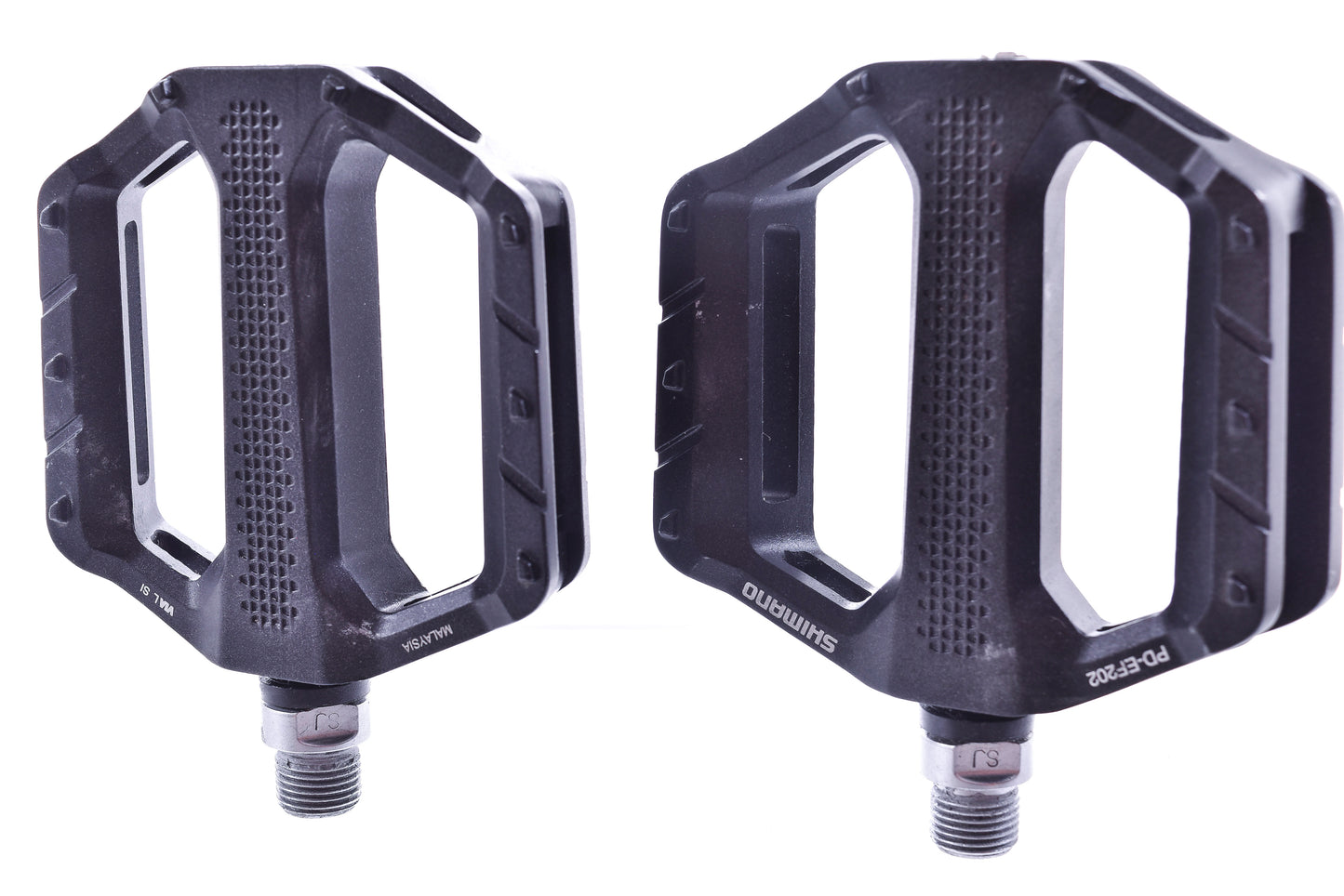 NEW Shimano PD-EF202 Flat Platform Pedals 9/16" Aluminum Black