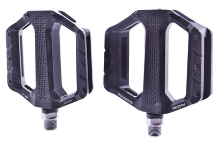 NEW Shimano PD-EF202 Flat Platform Pedals 9/16" Aluminum Black