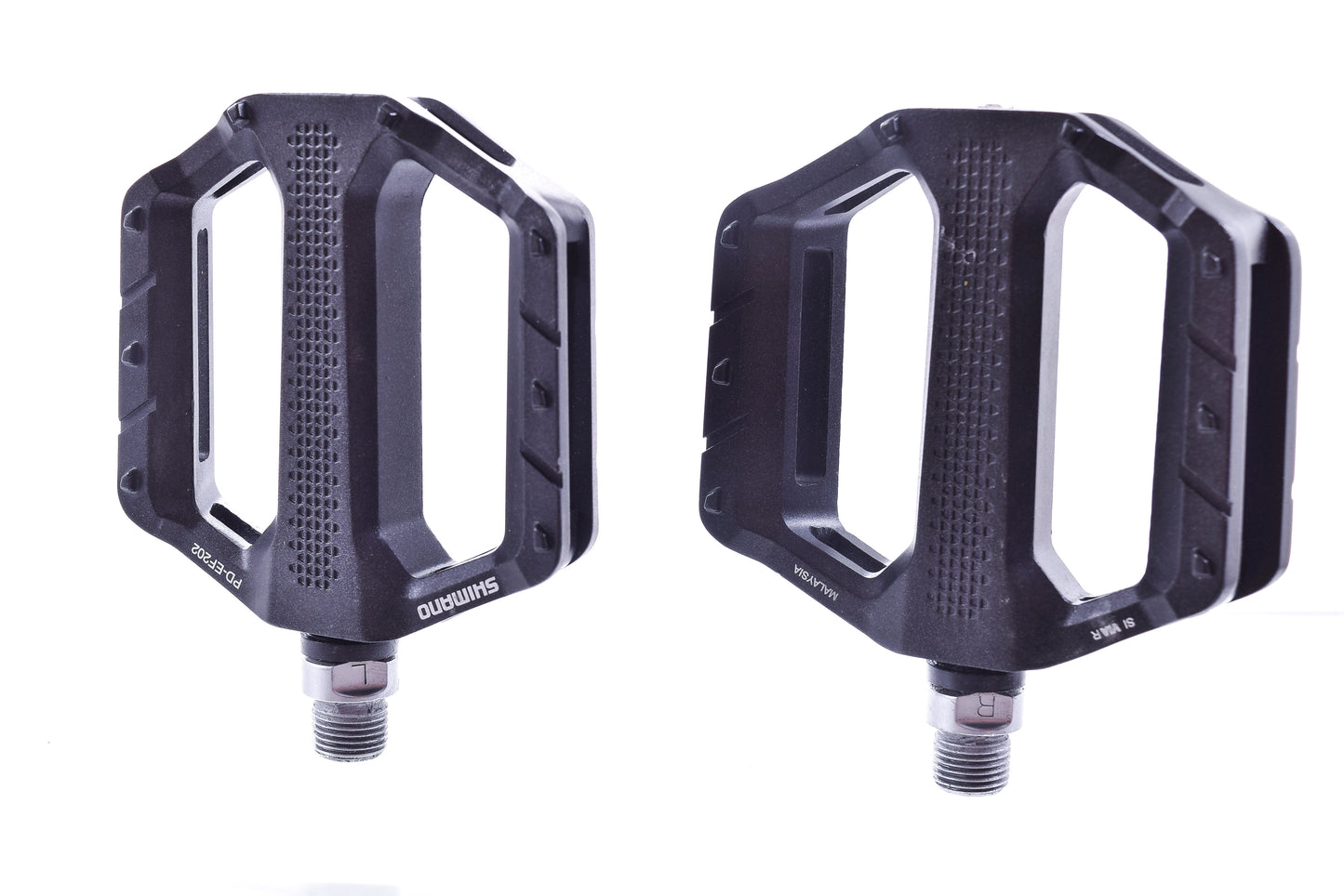 NEW Shimano PD-EF202 Flat Platform Pedals 9/16" Aluminum Black