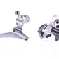 USED Vintage Shimano 600 Front and Rear Derailleur set 2x6 speed FD-6207 / RD-6208 Road Silver