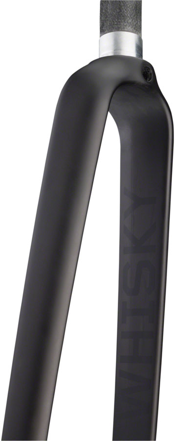 NEW Whisky Parts Co. No.7 Plus Road Fork WHISKY No.7 RD+ Fork - QR, 1-1/8" Straight Carbon Steerer, Mid Reach Rim Brake, Matte Black - Around the Cycle