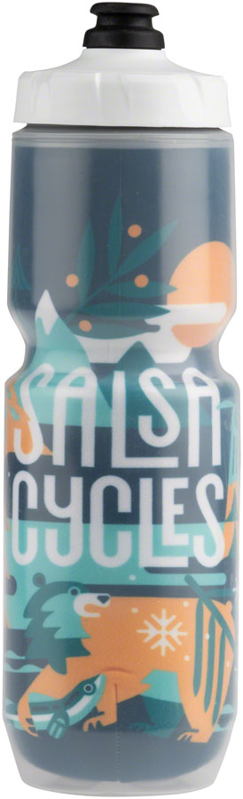 NEW Salsa Tundra Buds Purist Insulated Waterbottle - Indigo, White, Yellow, Teal, Green, 23oz - Around the Cycle