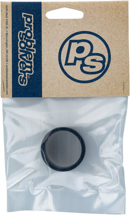 NEW Problem Solvers Headset Stack Spacer - 28.6, 20mm, Aluminum, Black, Sold Each - Around the Cycle