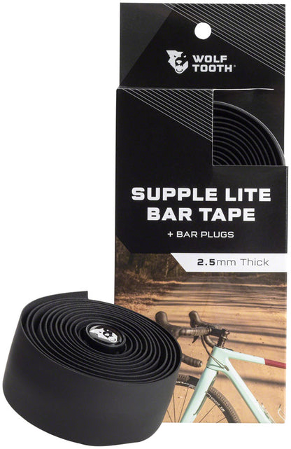 NEW Wolf Tooth Supple Lite Bar Tape - Black - Around the Cycle