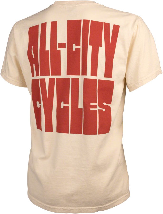 NEW All-City Week-Endo Men's T-Shirt - Ivory, Red, Large - Around the Cycle