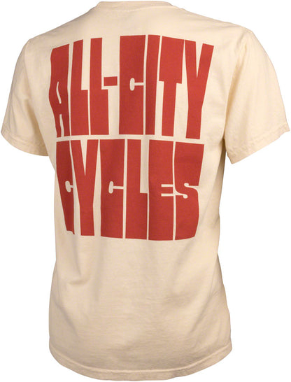 NEW All-City Week-Endo Men's T-Shirt - Ivory, Red, 2X-Large - Around the Cycle