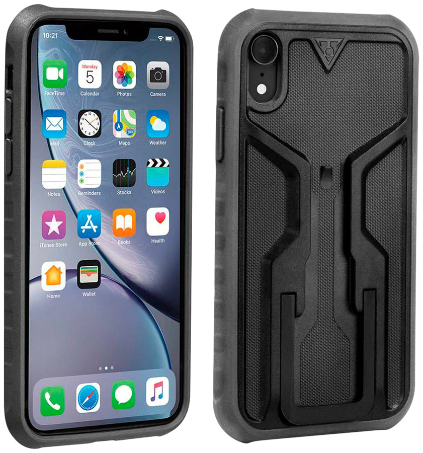 NEW Topeak Ridecase with Mount - Fits iPhone XR, Black/Gray