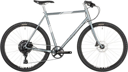 NEW All-City Space Horse Flat Bar Microshift Gravel Bike - 650b Steel Moon Powder