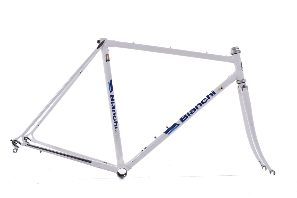 USED Vintage 1984 Bianchi Specialissima Columbus Tretubi Lugged Steel Road Bike 53cm White Made in Italy
