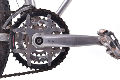 USED AS IS 1997 Schwinn Homegrown Full Suspension 26" Mountain Bike XL Shimano XT 3x8 speed Polished Aluminum