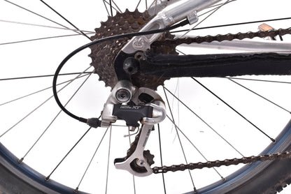 USED AS IS 1997 Schwinn Homegrown Full Suspension 26" Mountain Bike XL Shimano XT 3x8 speed Polished Aluminum