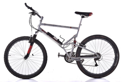 USED AS IS 1997 Schwinn Homegrown Full Suspension 26" Mountain Bike XL Shimano XT 3x8 speed Polished Aluminum