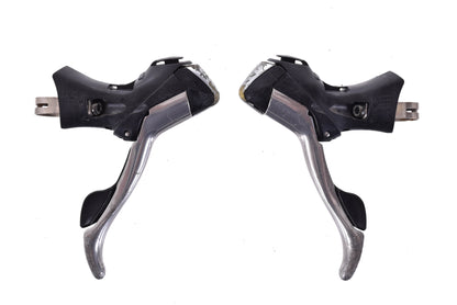 USED Shimano Ultegra ST-6600 2x10 speed Road Shifter Set Silver - Around the Cycle