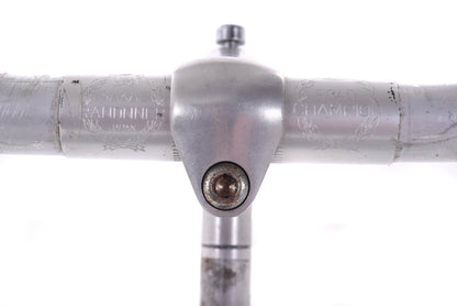 USED SR Sakae Road Champion Randonneur Drop Handlebars w/ 1" Quill Stem Silver 42cm