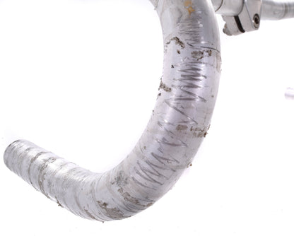 USED SR Sakae Road Champion Randonneur Drop Handlebars w/ 1" Quill Stem Silver 42cm