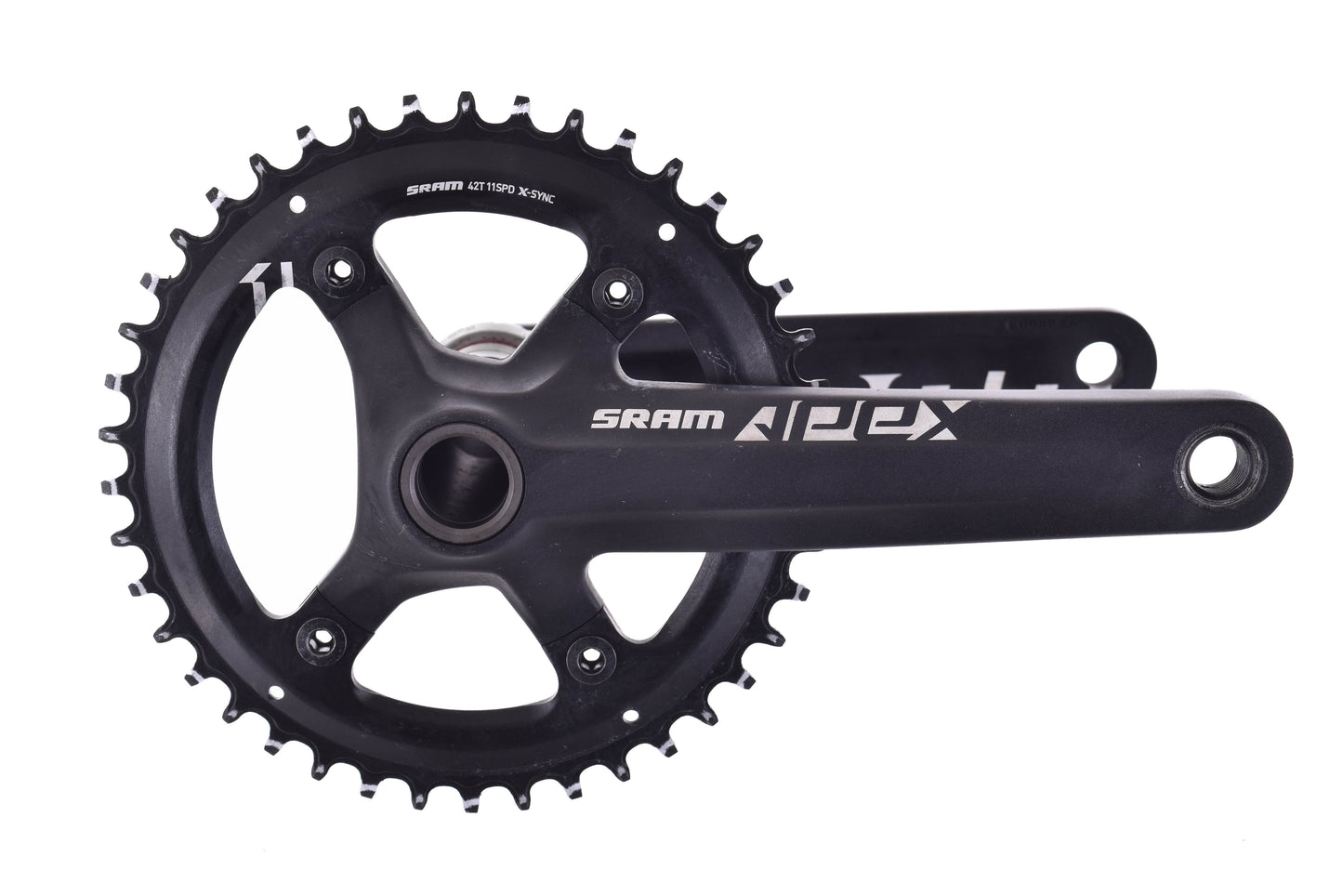 USED SRAM Apex 1x11 Flat Bar Groupset 172.5mm 42T Crank w/ Shifter Rear Derailleur, 11-42T Cassette